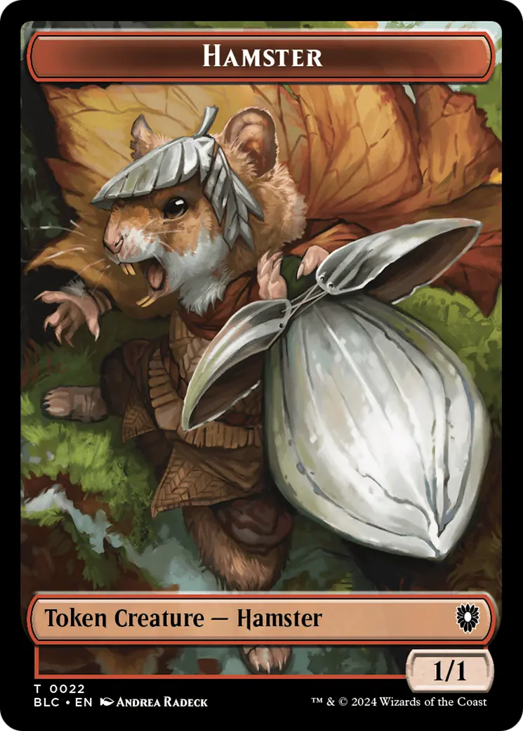 Hamster // City's Blessing Double-Sided Token [Bloomburrow Commander Tokens] 1