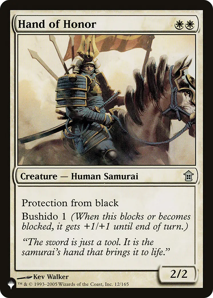 Hand Of Honor [The List] 1