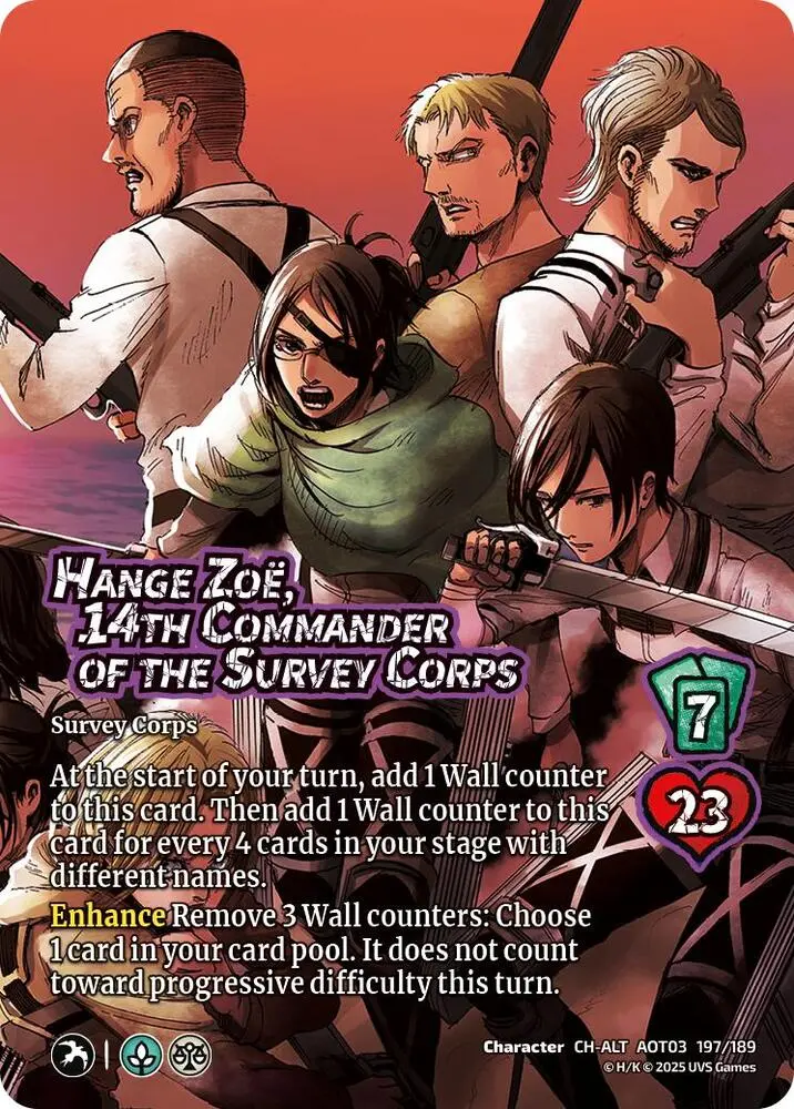 Hange Zoe, 14Th Commander Of The Survey Corps (Alternate Art) - Foil 1