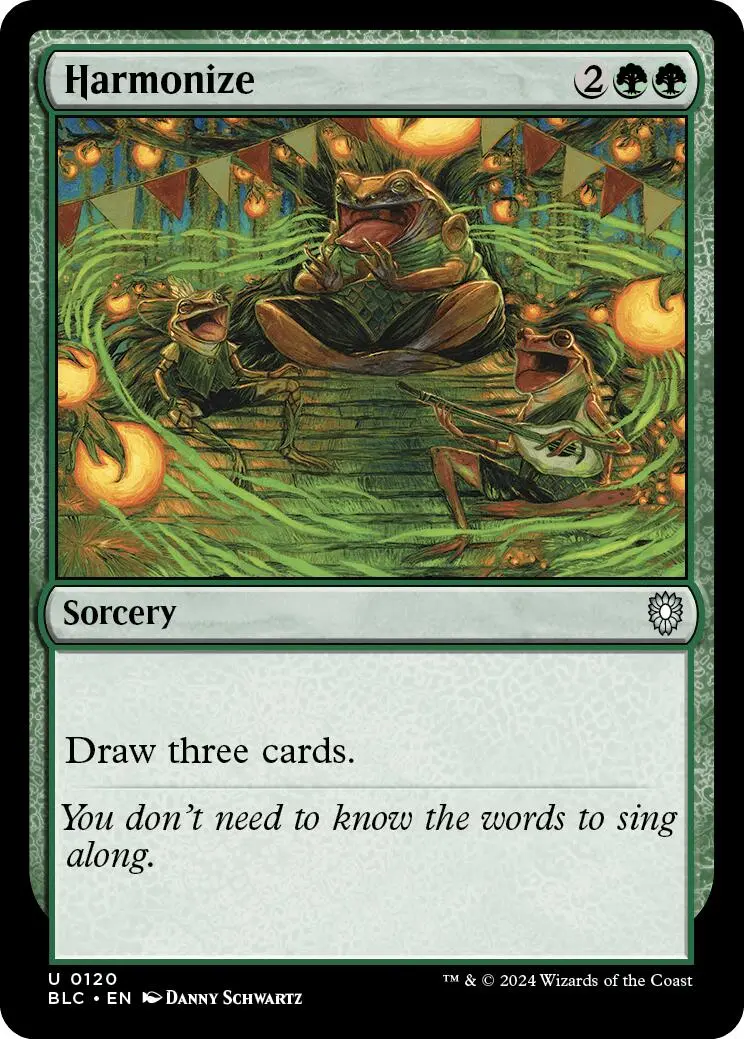 Harmonize [Bloomburrow Commander] 1
