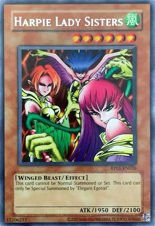 Harpie Lady Sisters [Rp01-En026] Rare 1