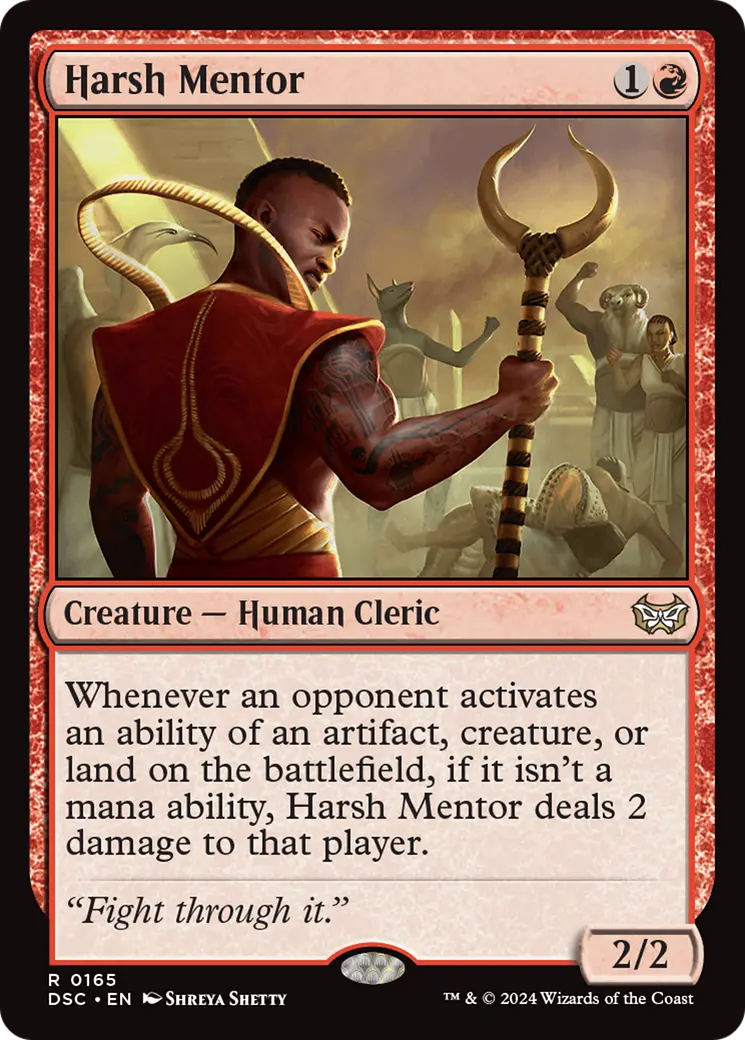 Harsh Mentor [Duskmourn: House Of Horror Commander] 1