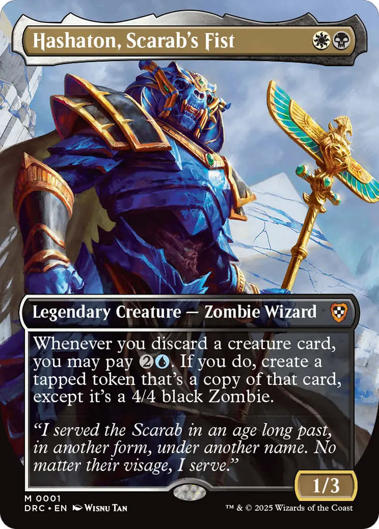 Hashaton, Scarab's Fist (Borderless) [Aetherdrift Commander] 1