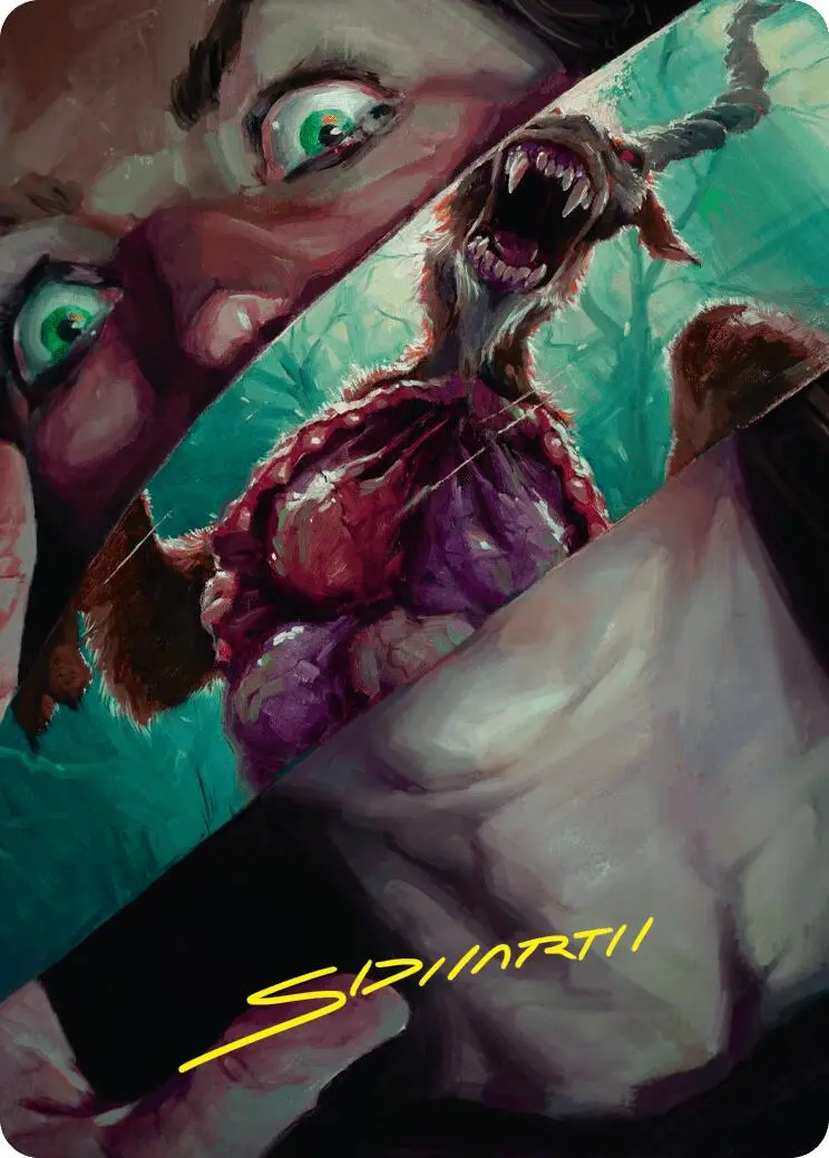Hauntwoods Shrieker Art Card (Gold-Stamped Signature) [Duskmourn: House Of Horror Art Series] 1