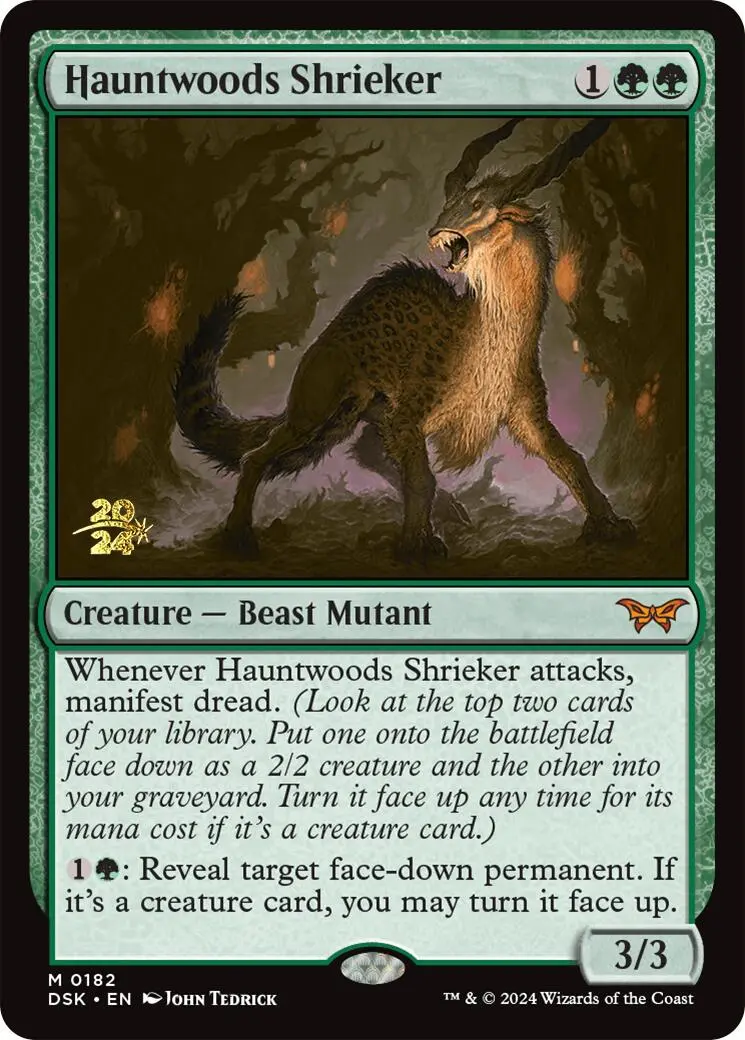 Hauntwoods Shrieker [Duskmourn: House Of Horror Prerelease Promos] 1