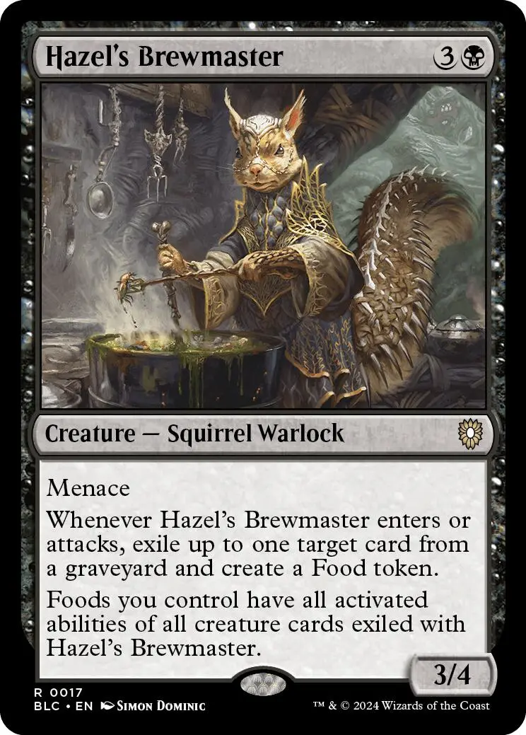 Hazel's Brewmaster [Bloomburrow Commander] 1