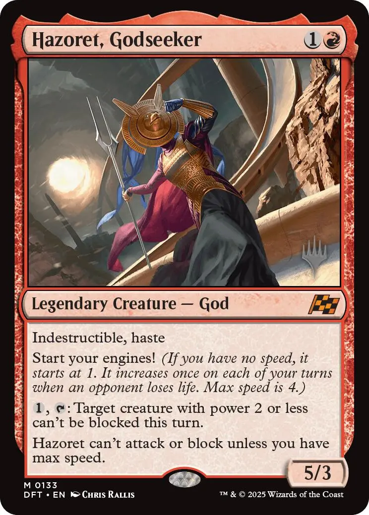 Hazoret, Godseeker (Promo Pack) [Aetherdrift Promos] 1