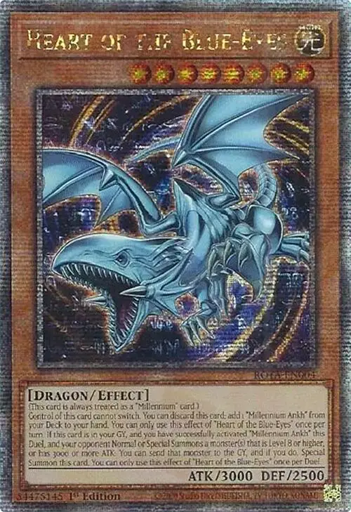 Heart Of The Blue-Eyes (Quarter Century Secret Rare) [Rota-En004] Quarter Century Secret Rare 1