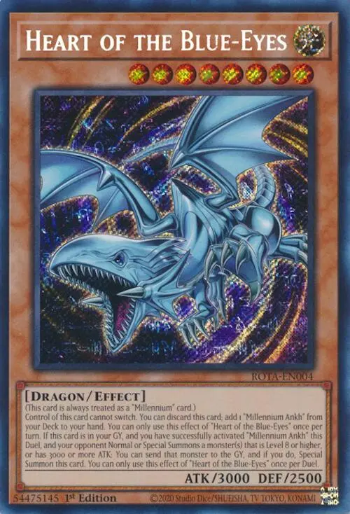 Heart Of The Blue-Eyes [Rota-En004] Secret Rare 1