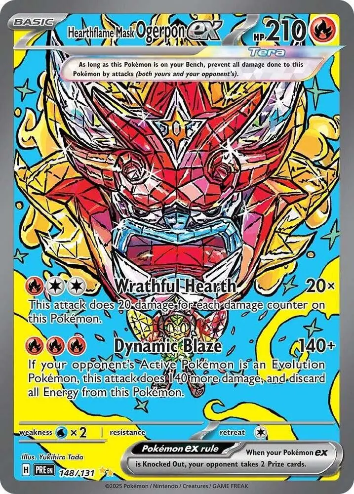 Hearthflame Mask Ogerpon Ex (148/131) [Scarlet & Violet: Prismatic Evolutions] 1
