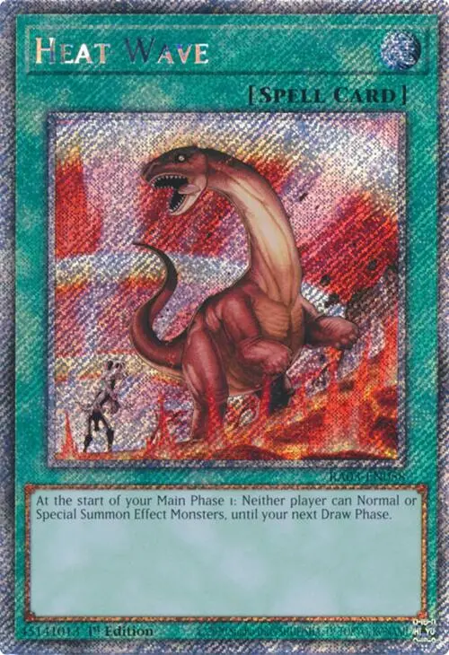 Heat Wave (Platinum Secret Rare) [Ra03-En058] Platinum Secret Rare 1