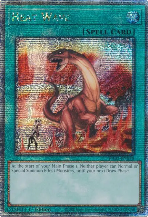 Heat Wave (Quarter Century Secret Rare) [Ra03-En058] Quarter Century Secret Rare 1