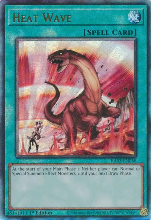 Heat Wave (Utr) [Ra03-En058] Prismatic Ultimate Rare 1