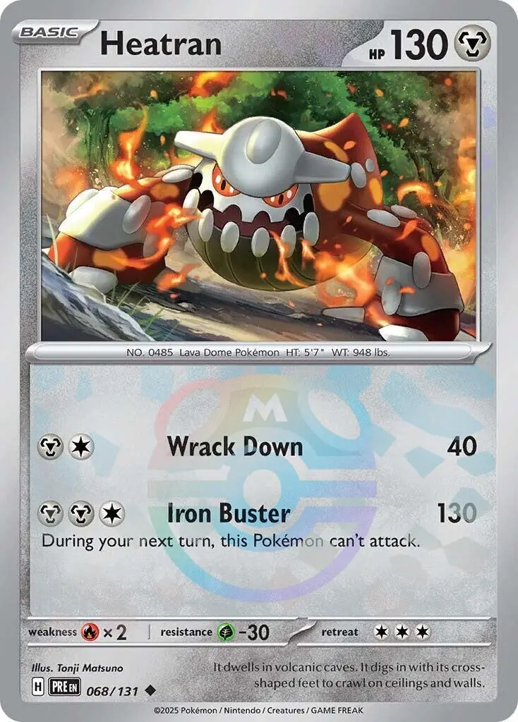 Heatran (068/131) (Master Ball Pattern) [Scarlet & Violet: Prismatic Evolutions] 1