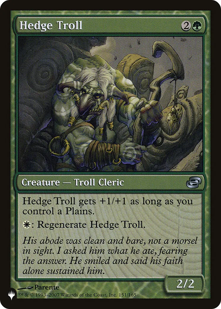 Hedge Troll [The List] 1