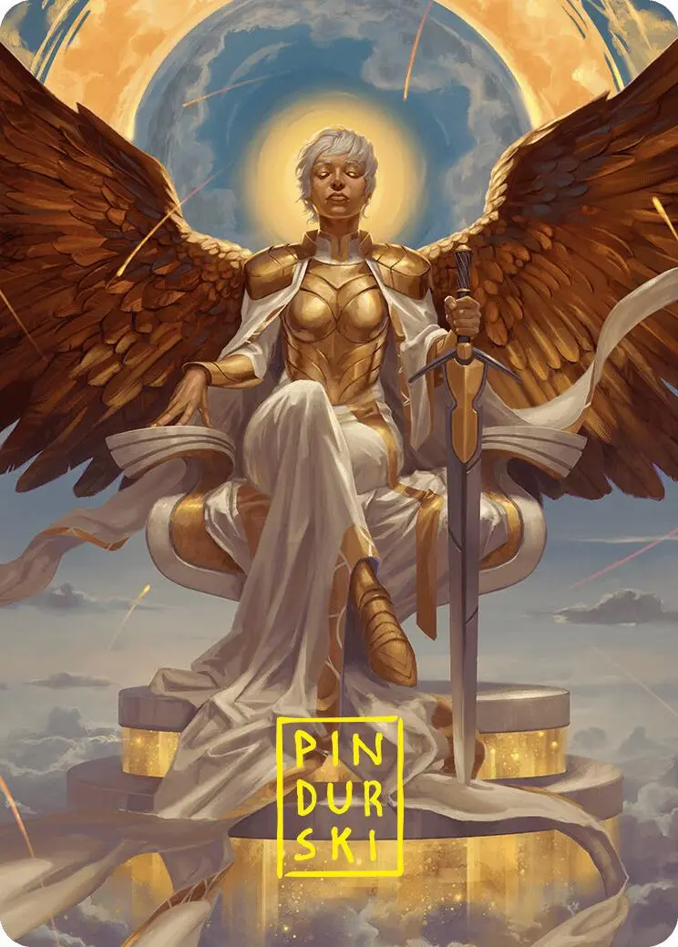 Herald Of Eternal Dawn Art Card (27/54) (Gold-Stamped Signature) [Foundations Art Series] 1