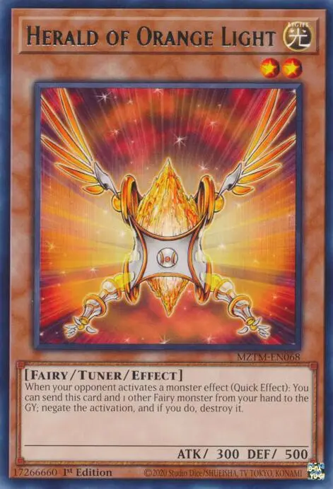 Herald Of Orange Light [Mztm-En068] Rare 1