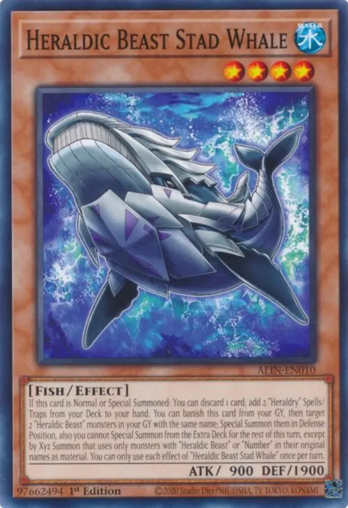 Heraldic Beast Stad Whale [Alin-En010] Common 1