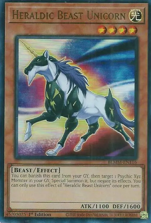 Heraldic Beast Unicorn [Blmm-En116] Ultra Rare 1