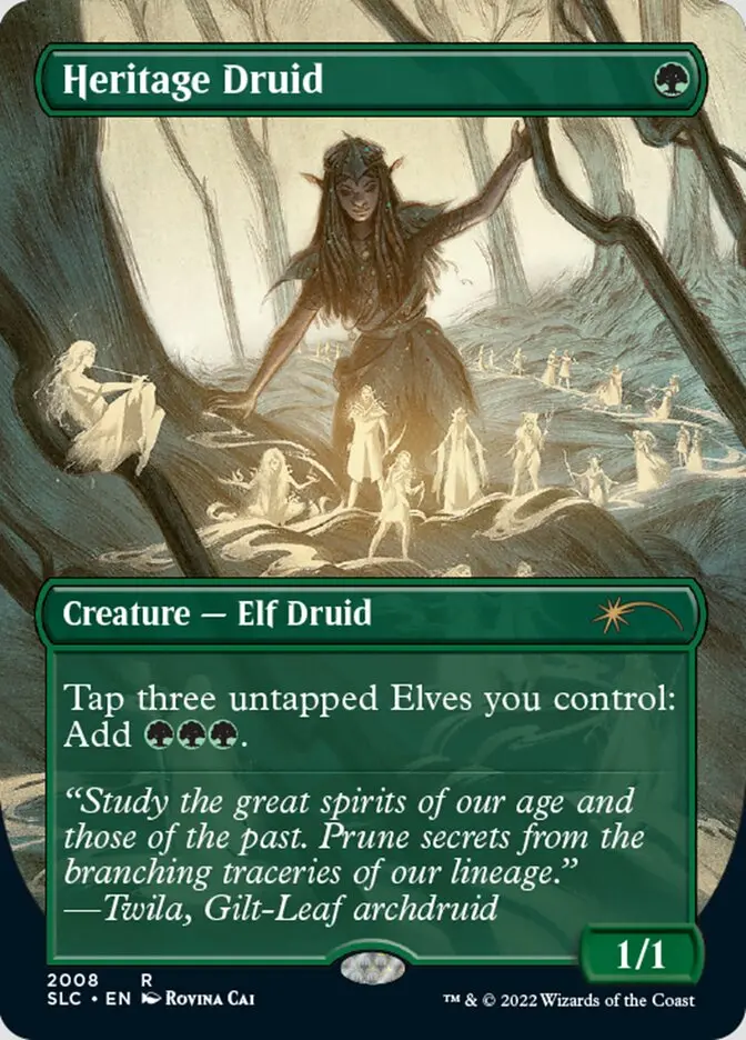 Heritage Druid (Borderless) [Secret Lair Countdown Kit] 1
