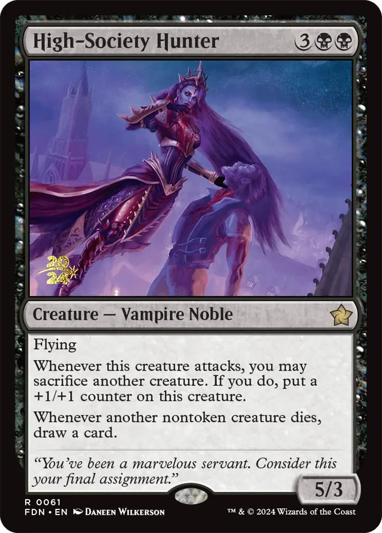 High-Society Hunter [Foundations Prerelease Promos] 1