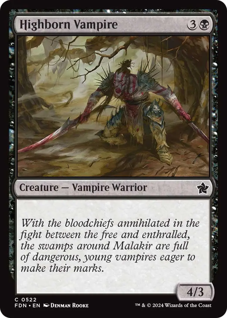 Highborn Vampire [Foundations] 1