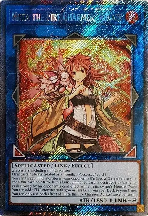 Hiita The Fire Charmer, Ablaze [Ra04-En074] Platinum Secret Rare 1