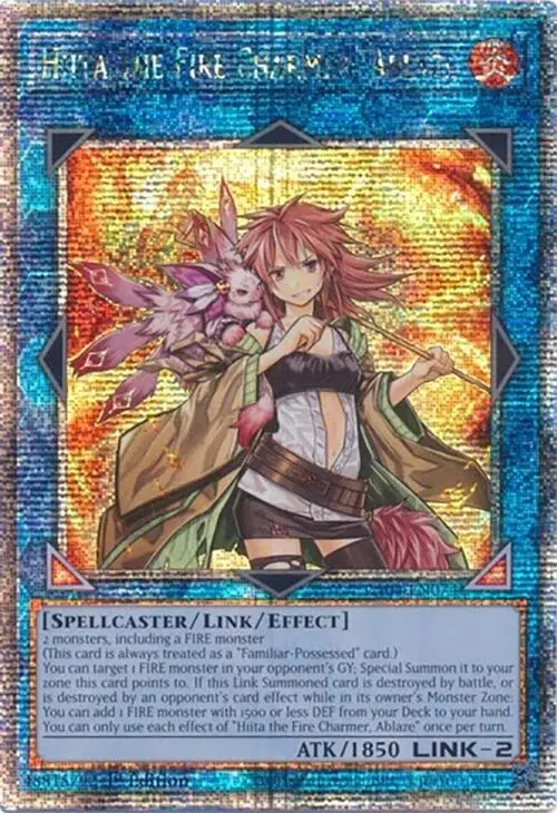 Hiita The Fire Charmer, Ablaze [Ra04-En074] Quarter Century Secret Rare 1