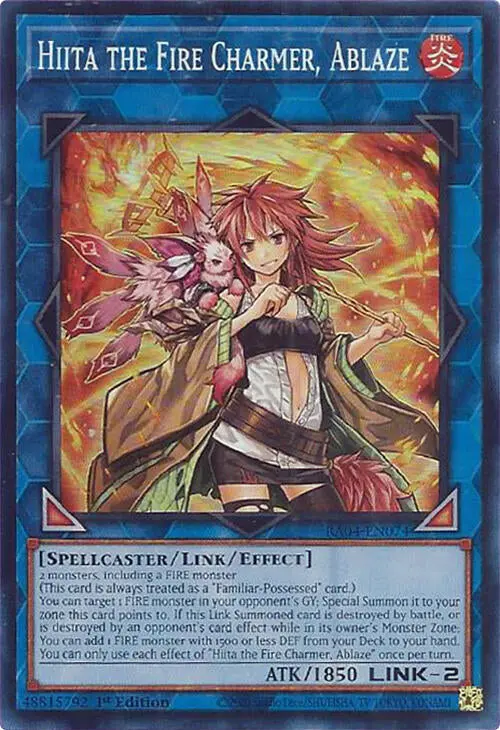 Hiita The Fire Charmer, Ablaze [Ra04-En074] Super Rare 1
