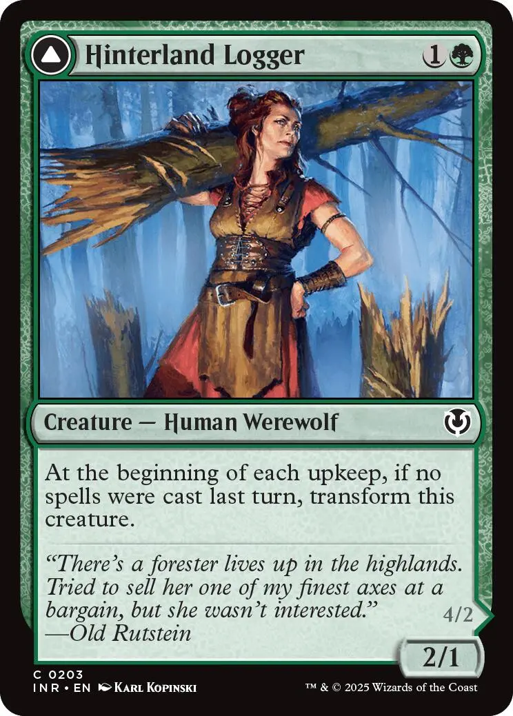 Hinterland Logger // Timber Shredder [Innistrad Remastered] 1