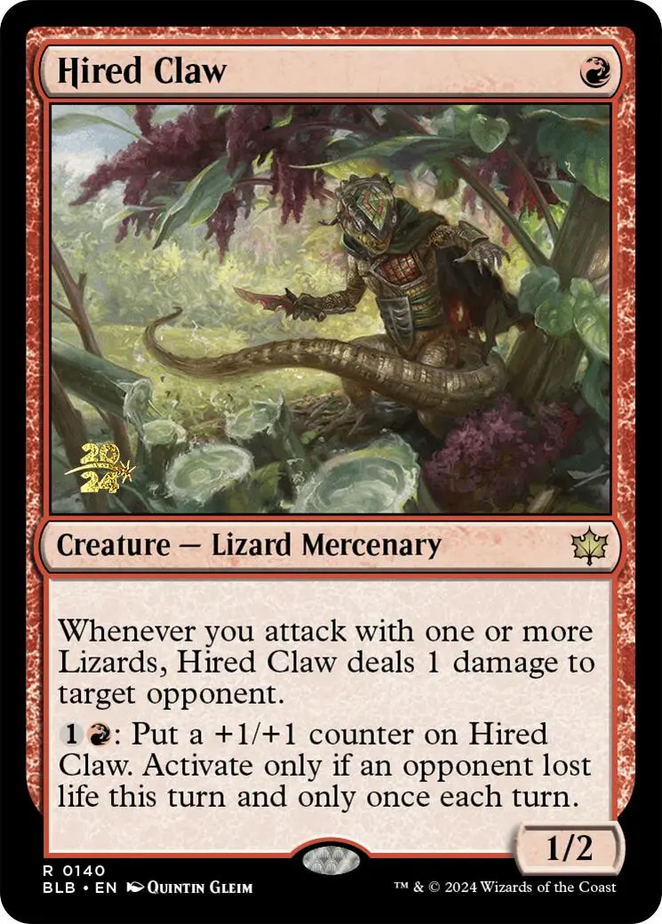 Hired Claw [Bloomburrow Prerelease Promos] 1
