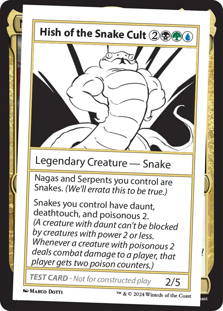 Hish Of The Snake Cult [Mystery Booster 2 Playtest Cards] 1