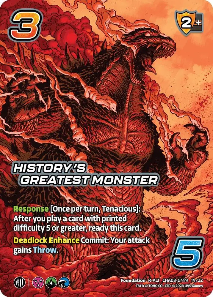 History's Greatest Monster (Alternate Art) - Challenger Series: Godzilla 1