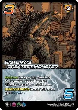 History's Greatest Monster - Foil 1