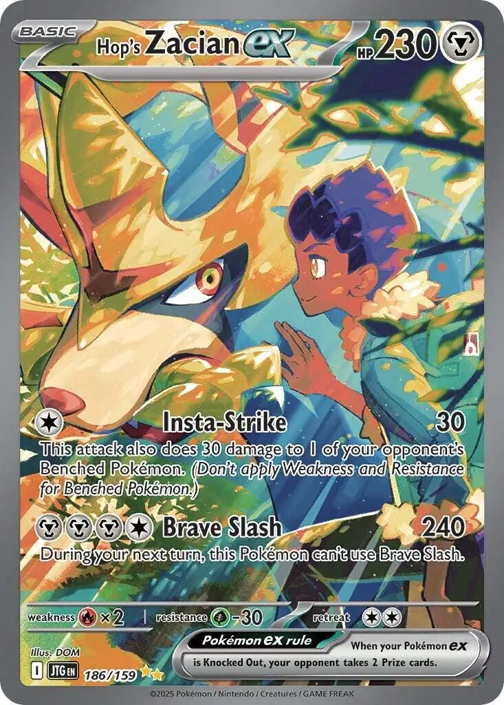 Hop's Zacian Ex (186/159) [Scarlet & Violet: Journey Together] 1