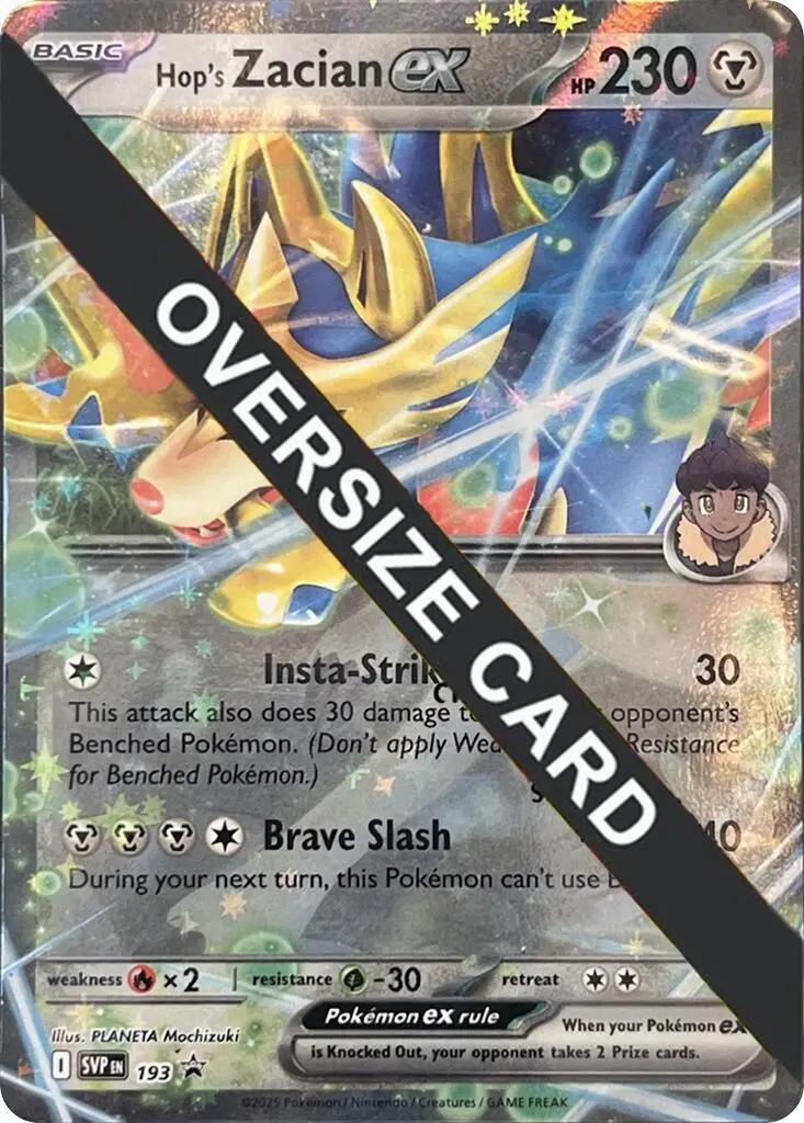 Hop's Zacian Ex (Svp193) (Jumbo Card) [Scarlet & Violet: Black Star Promos] 1