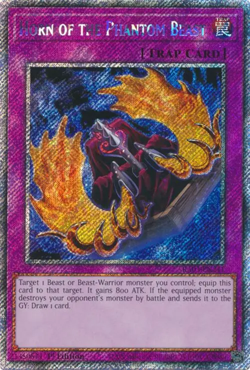 Horn Of The Phantom Beast (Platinum Secret Rare) [Ra03-En241] Platinum Secret Rare 1