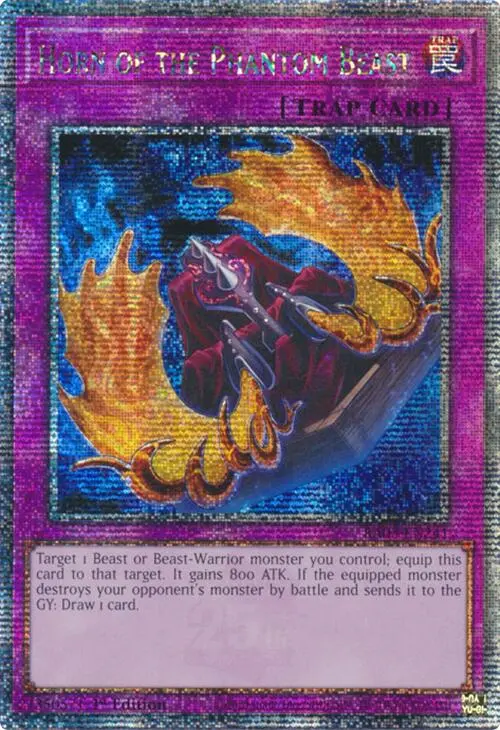 Horn Of The Phantom Beast (Quarter Century Secret Rare) [Ra03-En241] Quarter Century Secret Rare 1