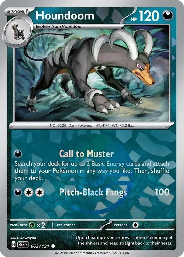 Houndoom (063/131) (Poke Ball Pattern) [Scarlet & Violet: Prismatic Evolutions] 1