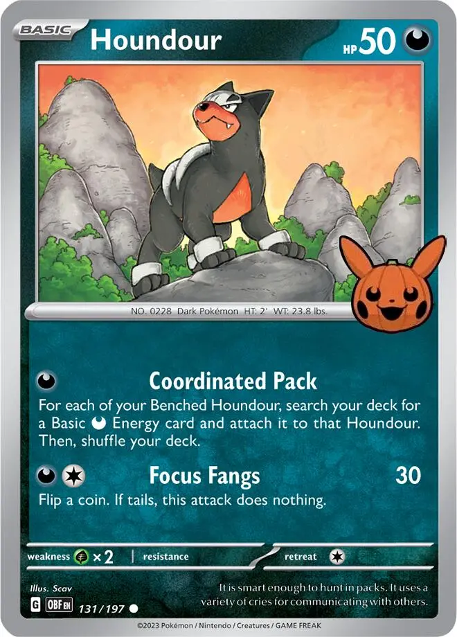 Houndour (131/197) [Trick Or Trade 2024] 1