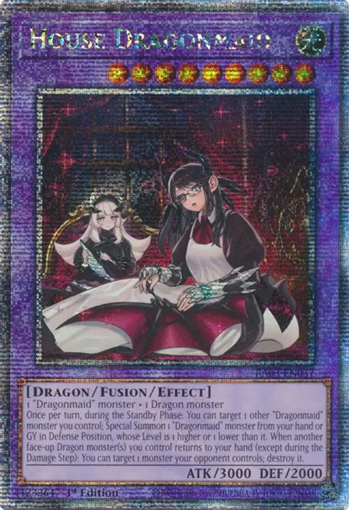 House Dragonmaid (Alternate Art) (Quarter Century Secret Rare) [Ra03-En037] Quarter Century Secret Rare 1