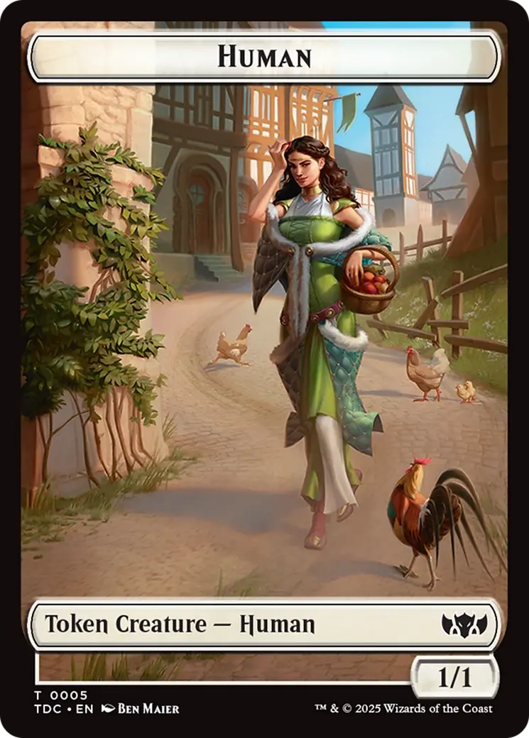 Human // Rat Double-Sided Token [Tarkir: Dragonstorm Commander Tokens] 1