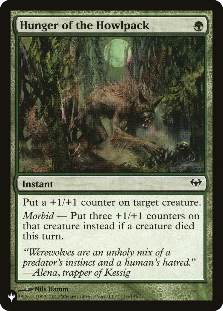 Hunger Of The Howlpack [The List] 1