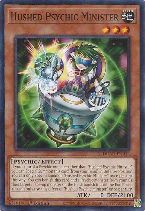 Hushed Psychic Minister [Duad-En014] Common 1