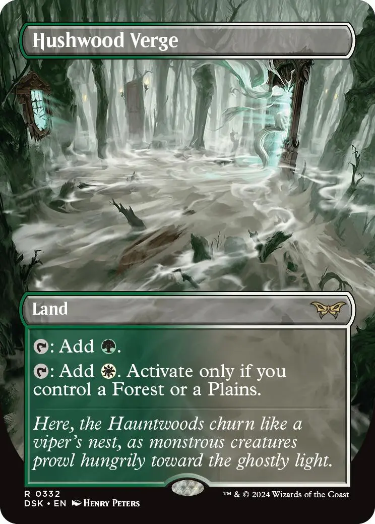 Hushwood Verge (Borderless) [Duskmourn: House Of Horror] 1
