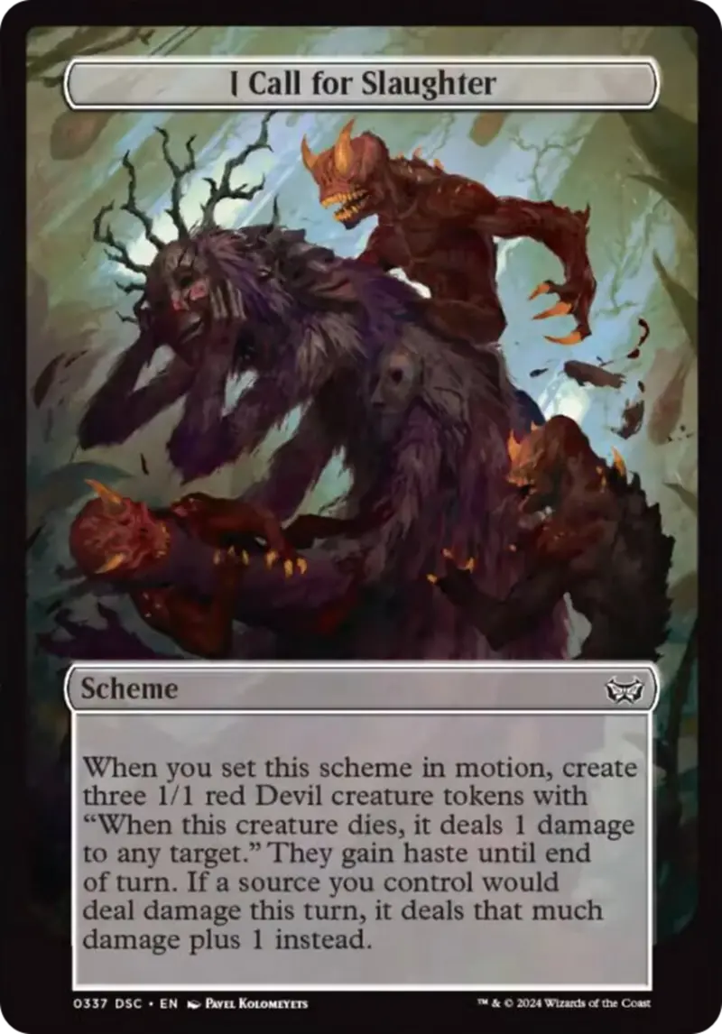 I Call For Slaughter (Full Art) [Duskmourn: Archenemy] 1