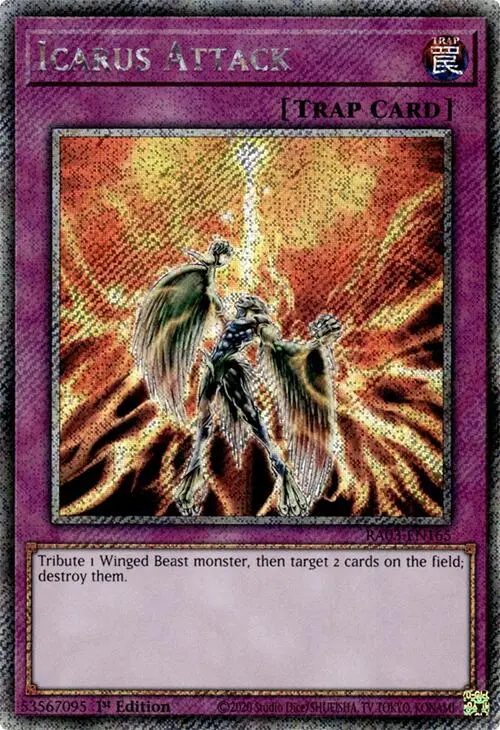 Icarus Attack (Platinum Secret Rare) [Ra03-En165] Platinum Secret Rare 1