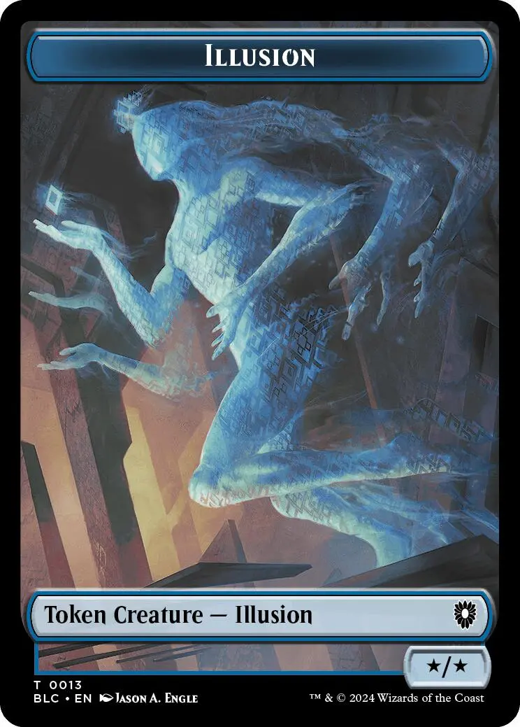 Illusion // Goblin Double-Sided Token [Bloomburrow Commander Tokens] 1