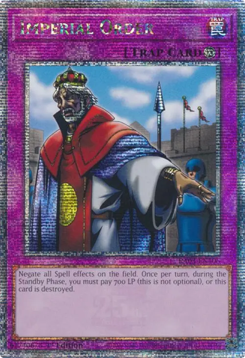 Imperial Order (Quarter Century Secret Rare) [Ra03-En106] Quarter Century Secret Rare 1