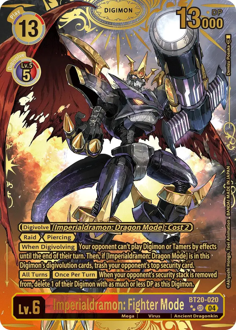 Imperialdramon: Fighter Mode [Bt20-020] (Textured) [Release Special Booster Ver.2.5] 1